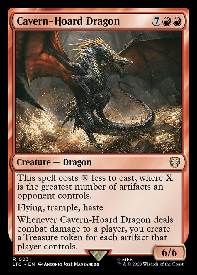 Cavern-Hoard Dragon 31 (Commander: The Lord of the Rings: Tales of Middle-earth)  | Good Games Morley