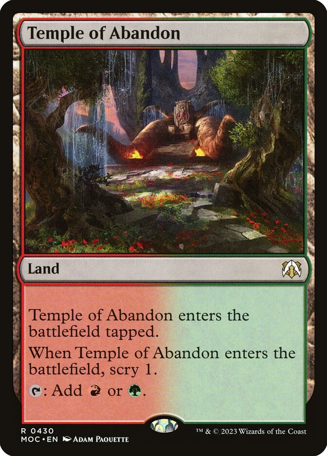 Temple of Abandon 430/444 (Commander: March of the Machine)  | Good Games Morley