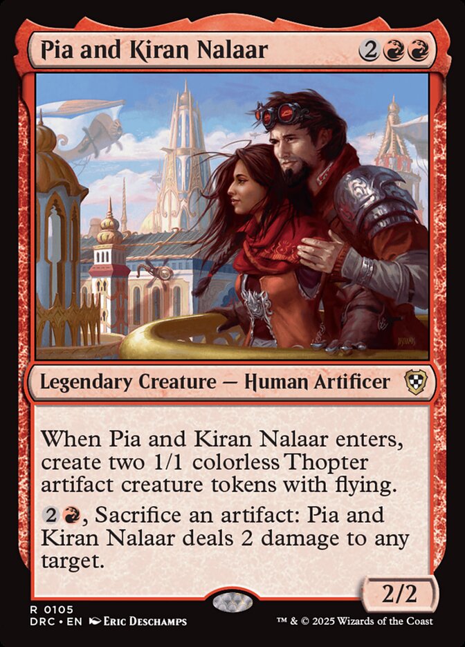 Pia and Kiran Nalaar 105/187 (Commander: Aetherdrift)  | Good Games Morley