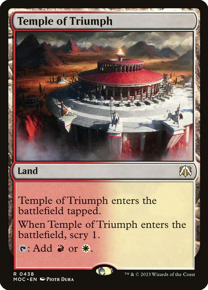 Temple of Triumph 438/444 (Commander: March of the Machine)  | Good Games Morley