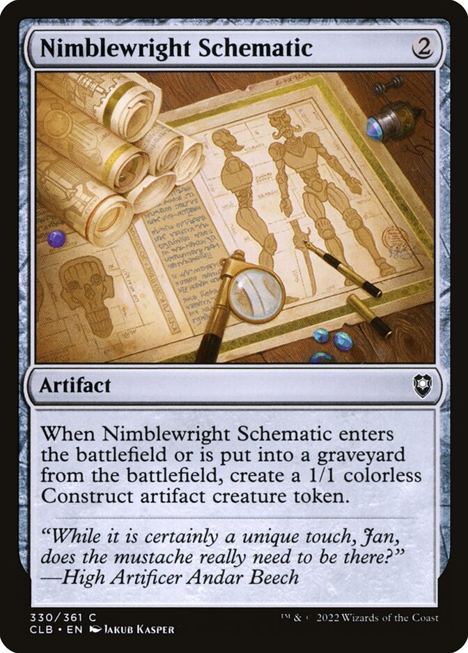 Nimblewright Schematic 330 (Commander Legends: Battle for Baldur's Gate)  | Good Games Morley