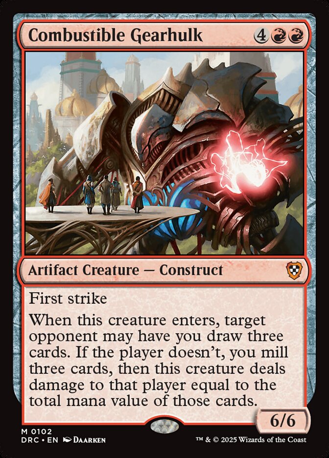 Combustible Gearhulk 102/187 (Commander: Aetherdrift)  | Good Games Morley
