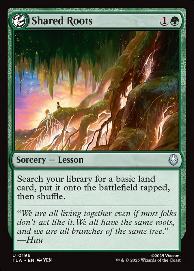 Shared Roots 196/286 (Avatar: The Last Airbender)  - Foil | Good Games Morley