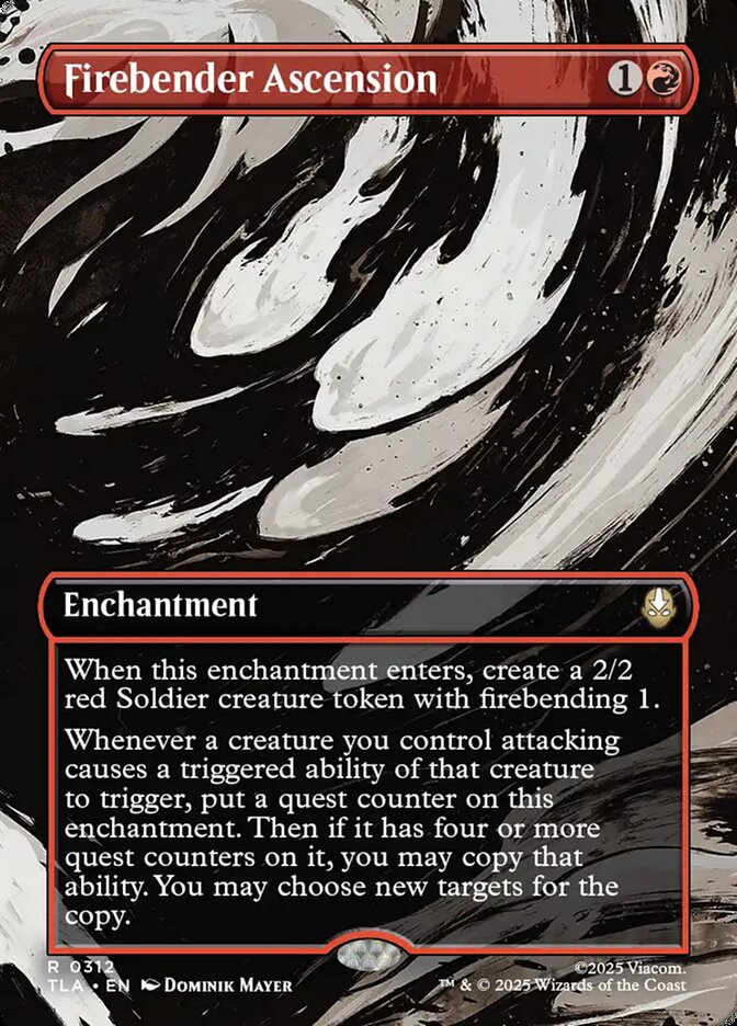 Firebender Ascension  312/286 (Avatar: The Last Airbender)  - Borderless Foil | Good Games Morley