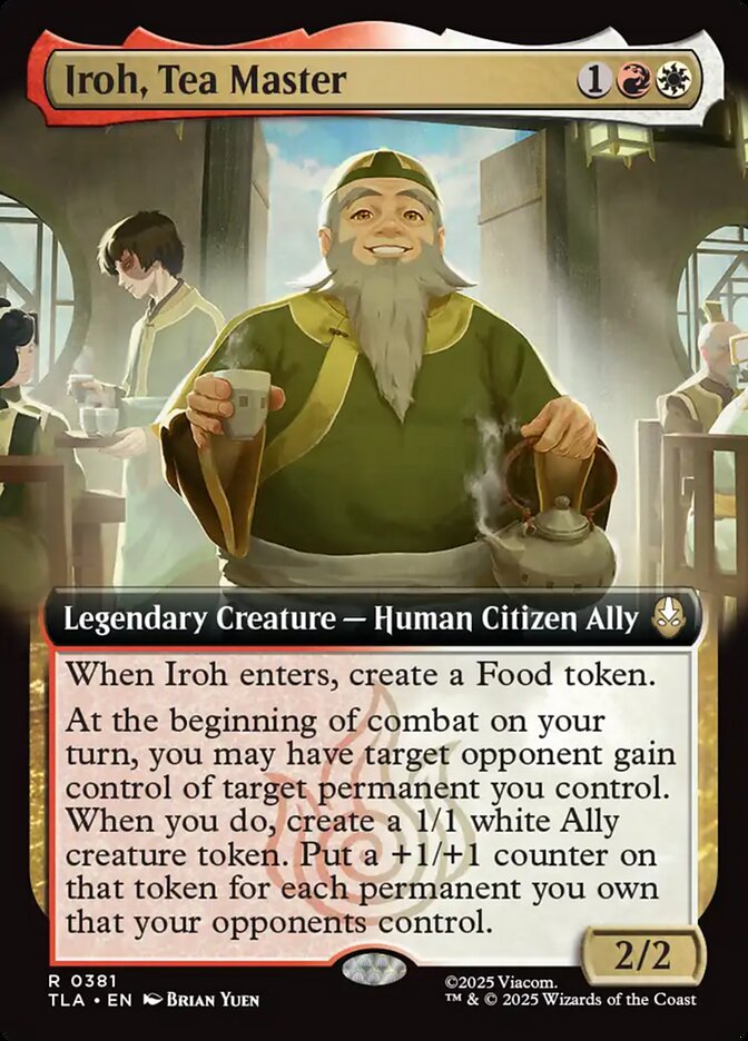 Iroh, Tea Master 381 (Avatar: The Last Airbender)  - Extended Art Foil | Good Games Morley
