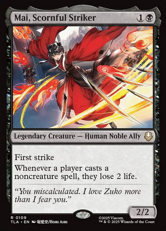 Mai, Scornful Striker 109 (Avatar: The Last Airbender)  - Foil | Good Games Morley