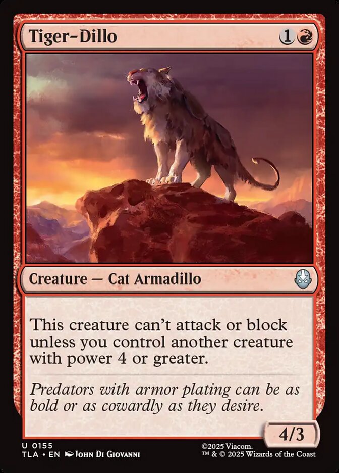 Tiger Dillo 155 (Avatar: The Last Airbender)  - Foil | Good Games Morley