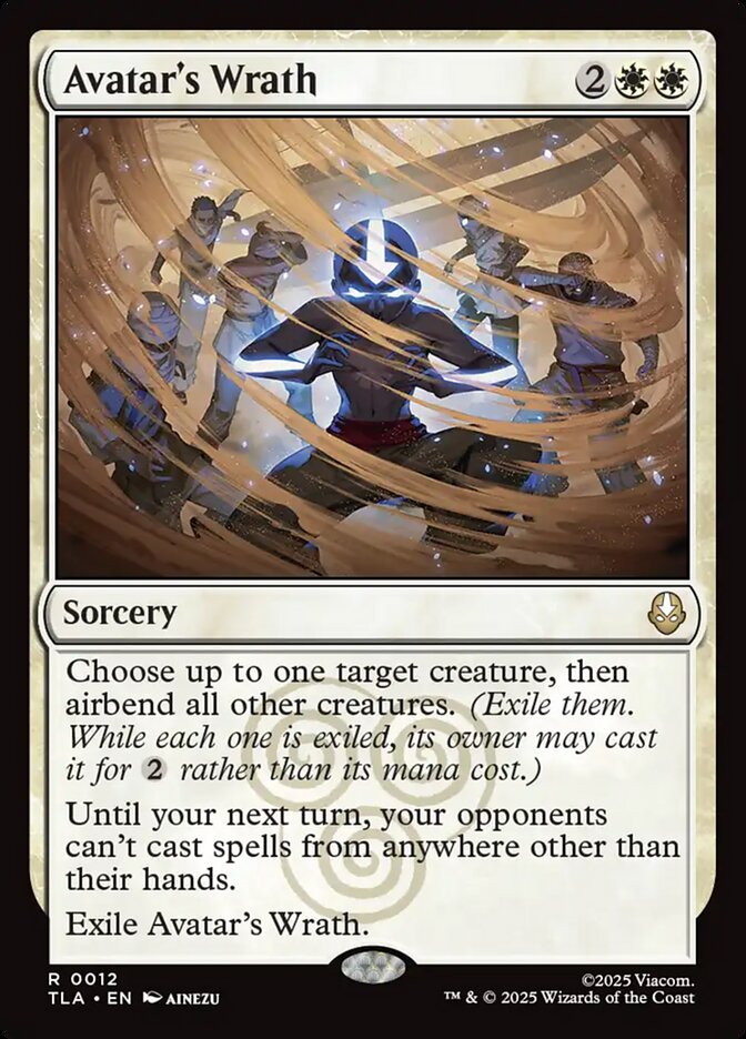 Avatar's Wrath 12/286 (Avatar: The Last Airbender)  - Foil | Good Games Morley