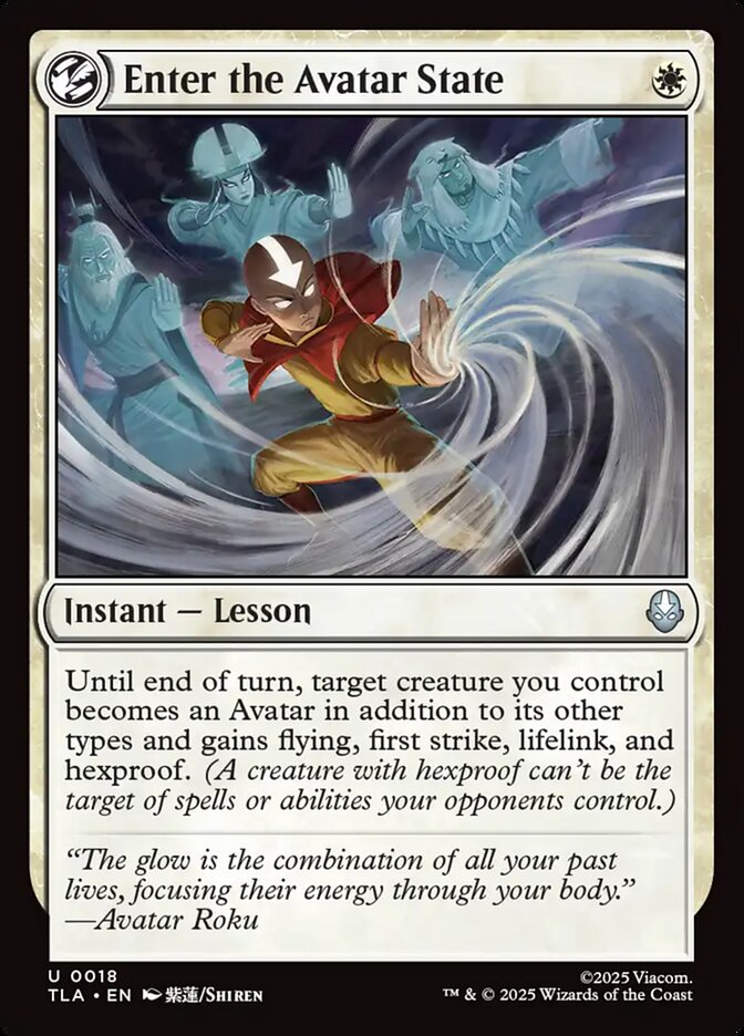 Enter the Avatar State 18 (Avatar: The Last Airbender)  - Foil | Good Games Morley