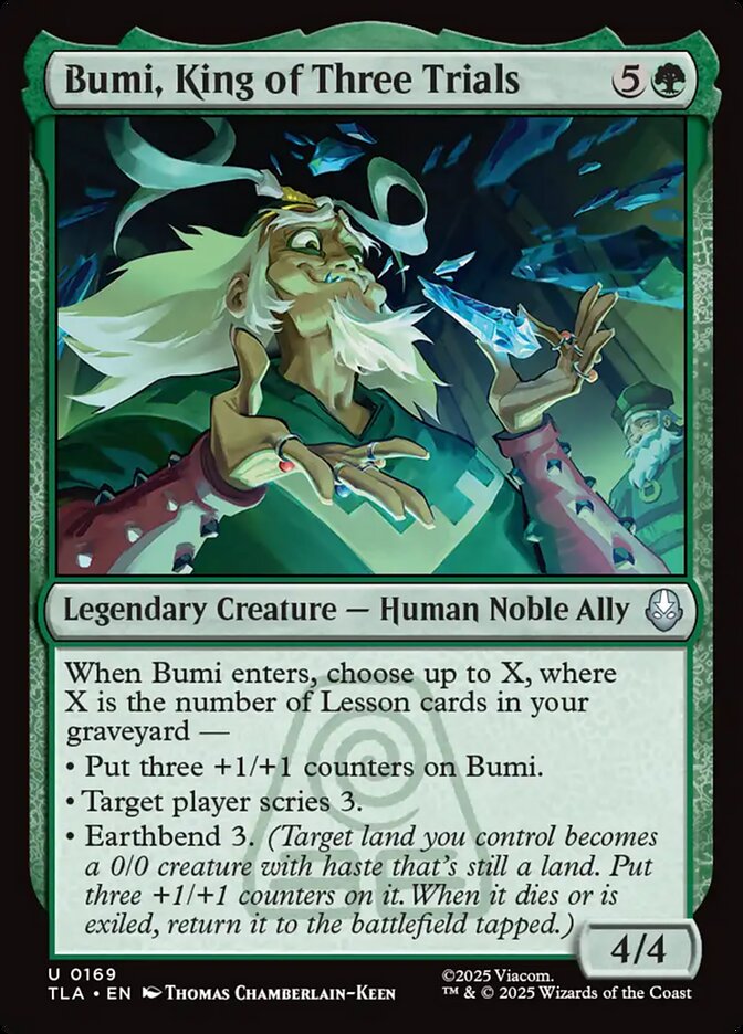 Bumi, King of Three Trials 169/286 (Avatar: The Last Airbender)  - Foil | Good Games Morley