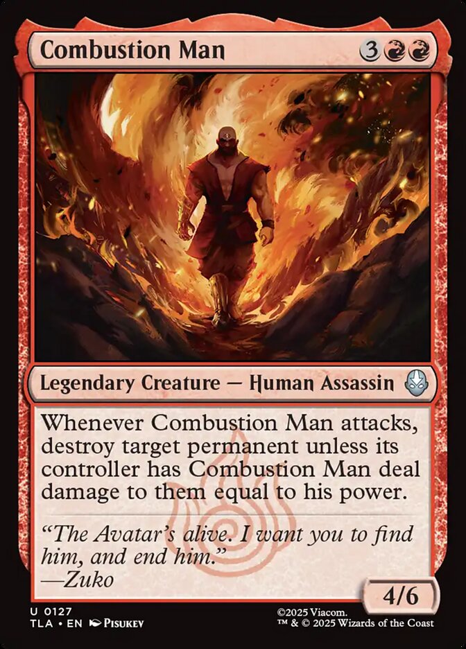 Combustion Man 127 (Avatar: The Last Airbender)  - Foil | Good Games Morley