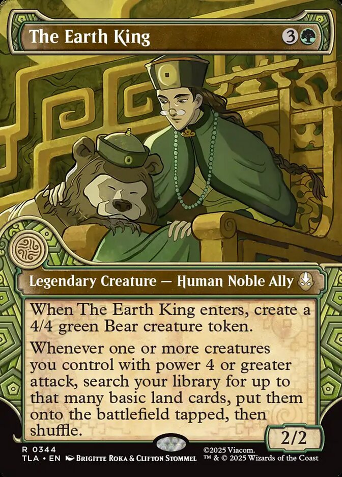 The Earth King  344/286 (Avatar: The Last Airbender)  - Showcase Foil | Good Games Morley