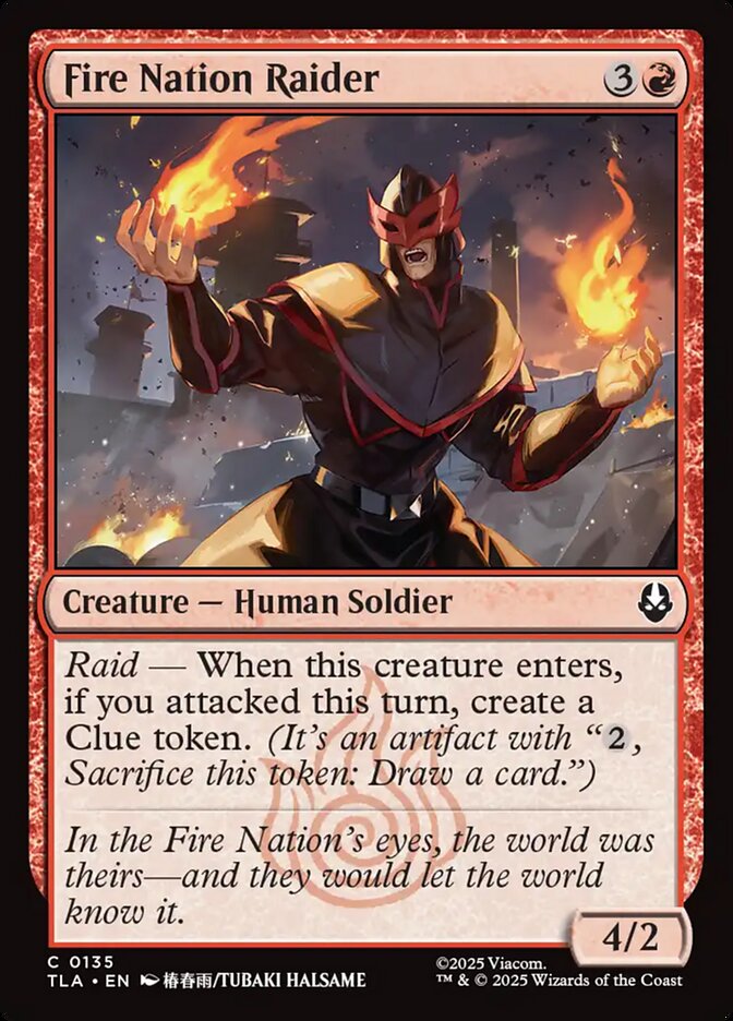 Fire Nation Raider 135 (Avatar: The Last Airbender)  - Foil | Good Games Morley