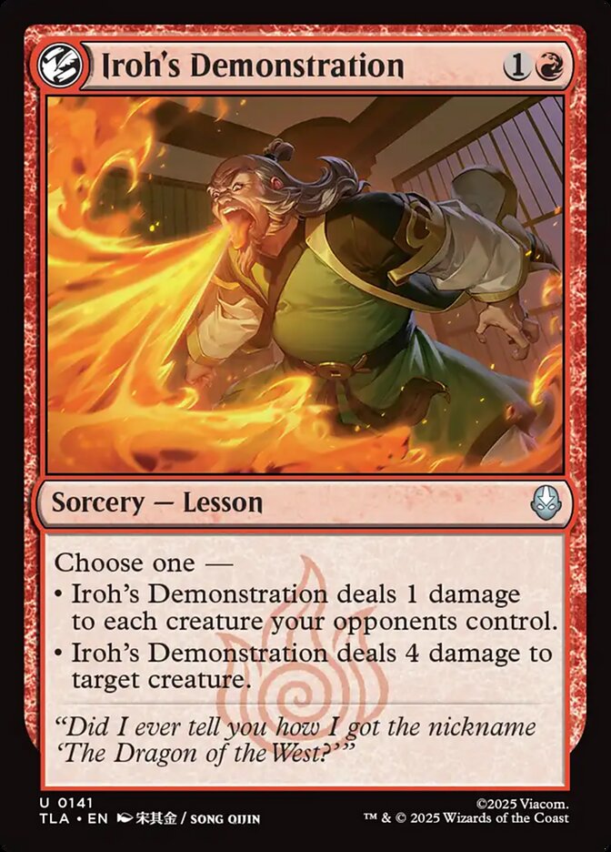 Iroh's Demonstration 141 (Avatar: The Last Airbender)  - Foil | Good Games Morley