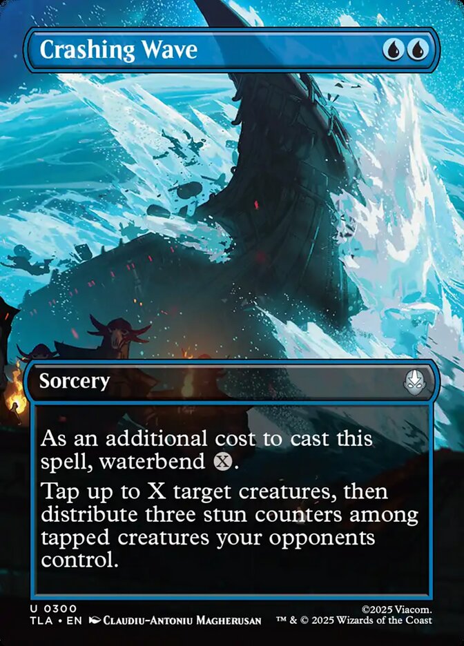 Crashing Wave 300 (Avatar: The Last Airbender)  - Borderless Foil | Good Games Morley
