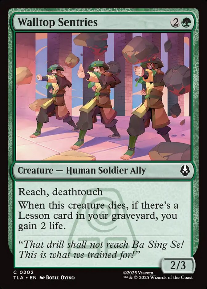 Walltop Sentries 202/286 (Avatar: The Last Airbender)  | Good Games Morley