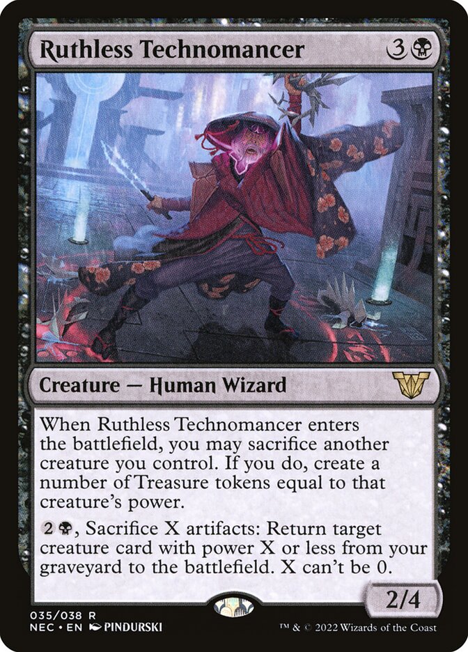 Ruthless Technomancer 35/38 (Commander: Kamigawa: Neon Dynasty)  - Foil | Good Games Morley