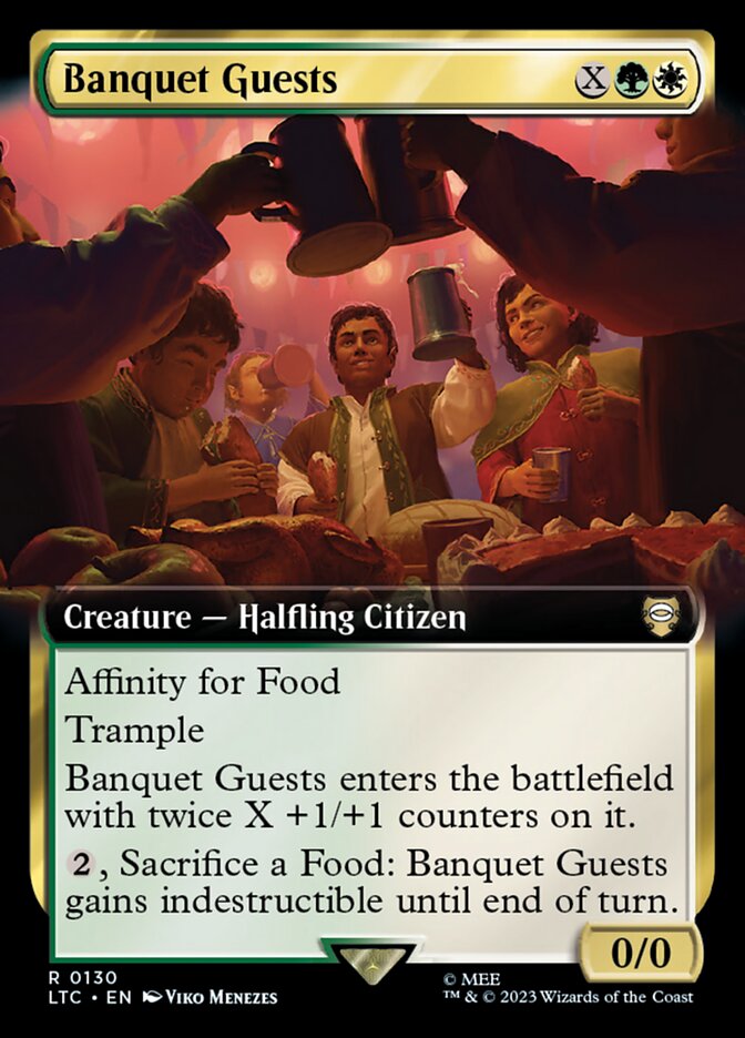 Banquet Guests 130 (Commander: The Lord of the Rings: Tales of Middle-earth)  - Extended Art | Good Games Morley