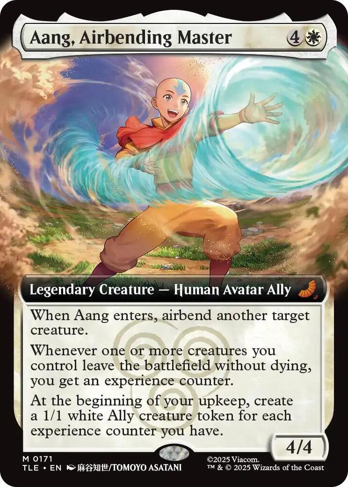 Aang, Airbending Master 171/317 (Avatar: The Last Airbender: Eternal-Legal)  - Extended Art Foil | Good Games Morley