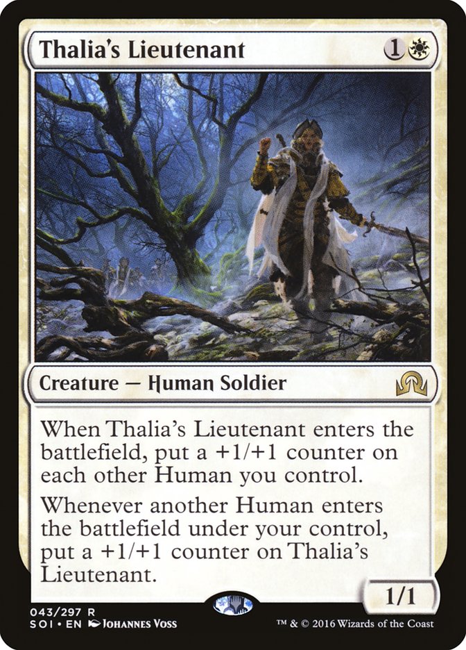 Thalia's Lieutenant 43/297 (Shadows over Innistrad)  - Foil | Good Games Morley