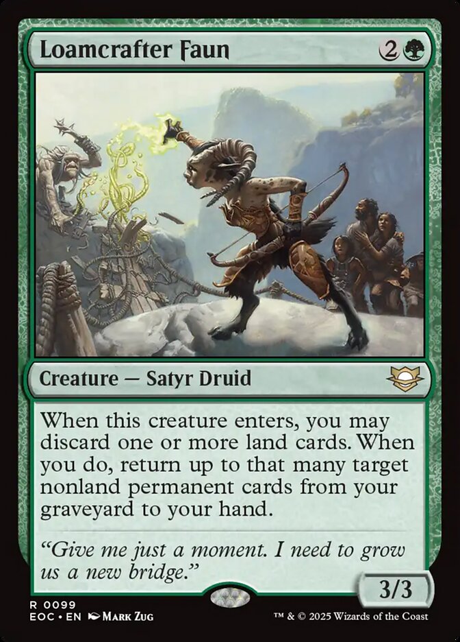 Loamcrafter Faun 99/191 (Commander: Edge of Eternities)  | Good Games Morley