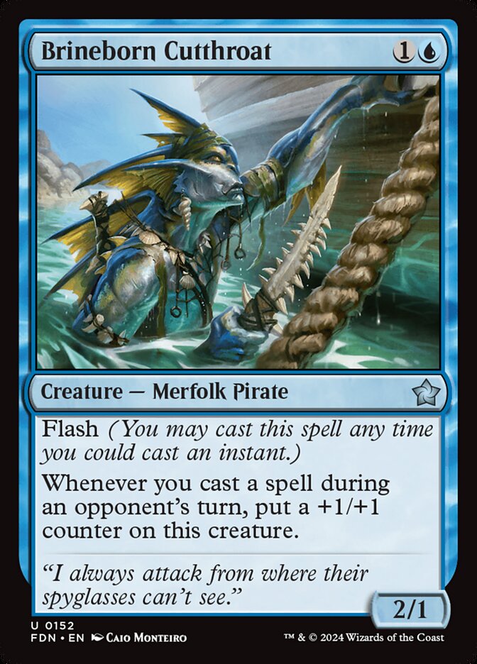 Brineborn Cutthroat 152/291 (Foundations)  | Good Games Morley