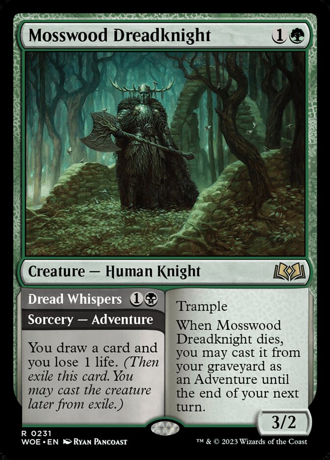 Mosswood Dreadknight // Dread Whispers 231 (Wilds of Eldraine)  - Foil | Good Games Morley