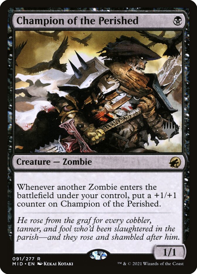 Champion of the Perished 91 (Promo Pack: Innistrad: Midnight Hunt)  - Foil | Good Games Morley