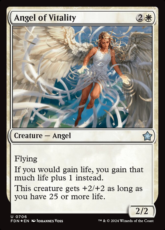 Angel of Vitality 706/291 (Foundations)  - Foil | Good Games Morley