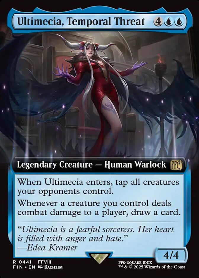 Ultimecia, Temporal Threat 441/309 (FINAL FANTASY)  - Extended Art Foil | Good Games Morley
