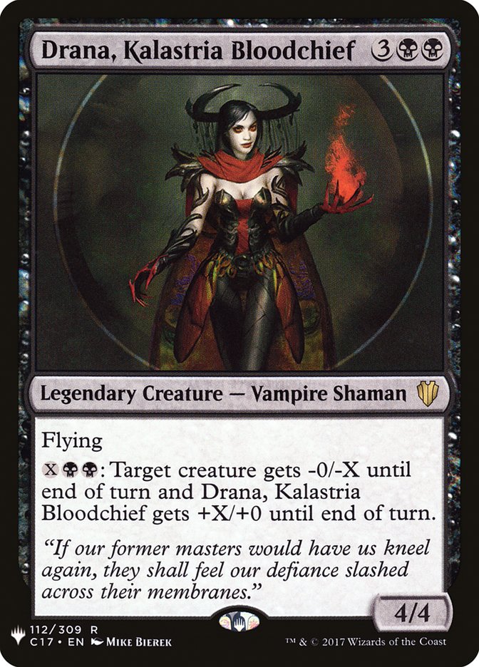 Drana, Kalastria Bloodchief C17-112/5075 (The List Reprints)  | Good Games Morley
