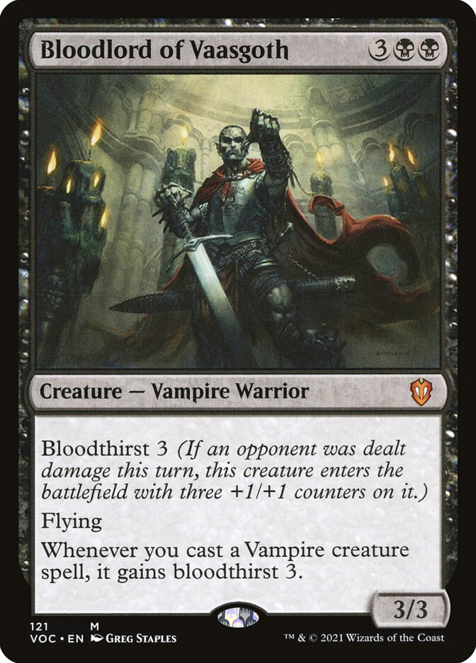 Bloodlord of Vaasgoth 121/38 (Commander: Innistrad: Crimson Vow)  | Good Games Morley