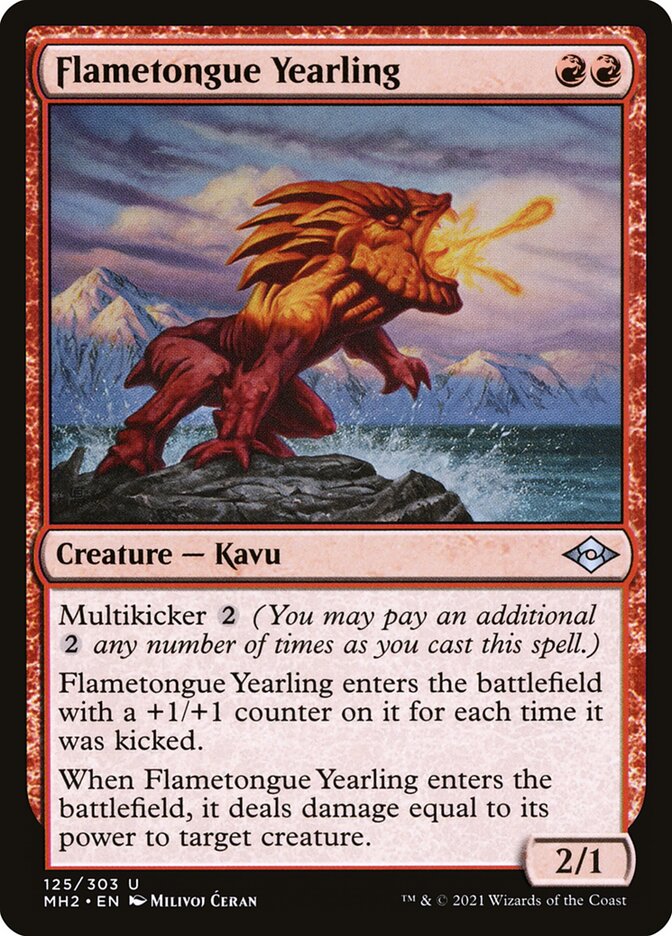 Flametongue Yearling 125 (Modern Horizons 2)  | Good Games Morley