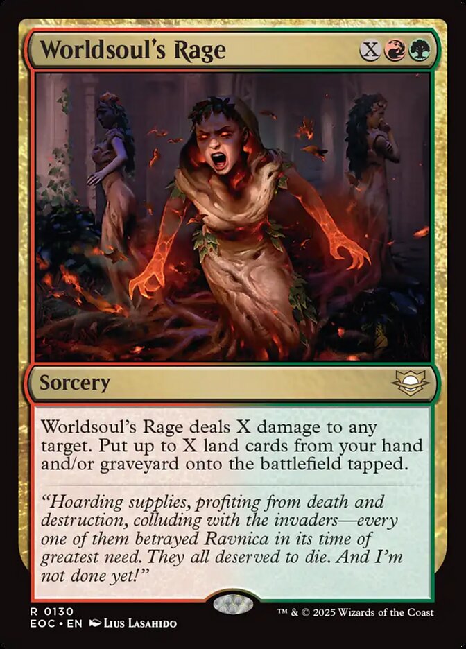 Worldsoul's Rage 130/191 (Commander: Edge of Eternities)  | Good Games Morley