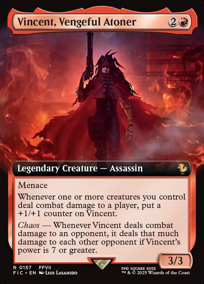 Vincent, Vengeful Atoner 157 (Commander: FINAL FANTASY)  - Borderless | Good Games Morley