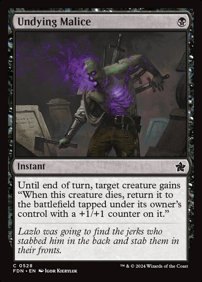 Undying Malice 528/291 (Foundations)  | Good Games Morley