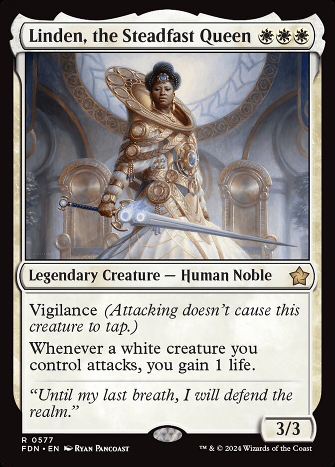 Linden, the Steadfast Queen 577 (Foundations)  | Good Games Morley
