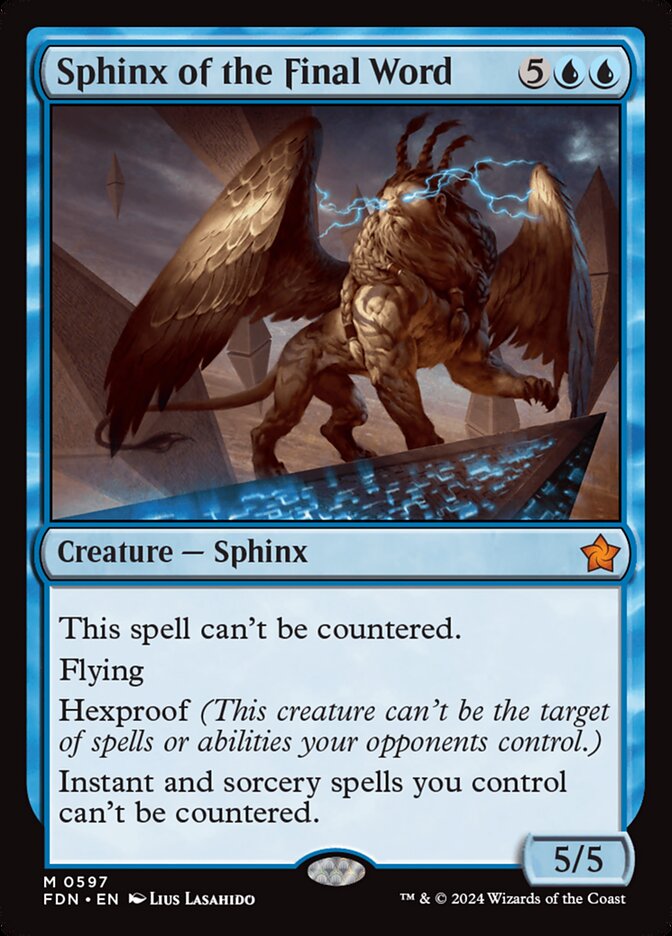 Sphinx of the Final Word 597 (Foundations)  | Good Games Morley