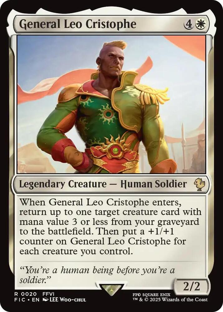 General Leo Cristophe 20 (Commander: FINAL FANTASY)  - Surge Foil | Good Games Morley