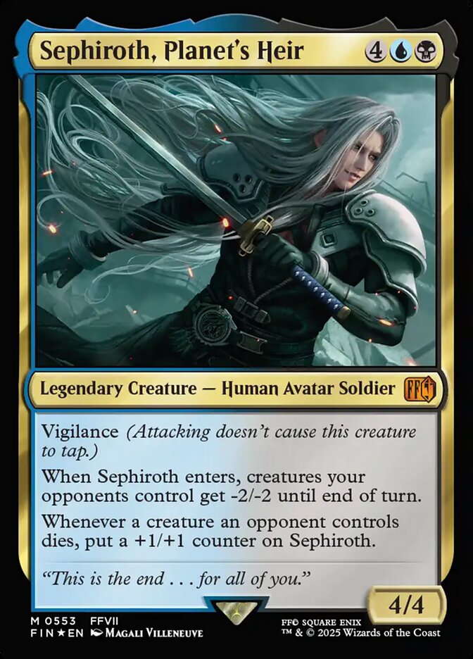 Sephiroth, Planet's Heir 553/309 (FINAL FANTASY)  - Foil | Good Games Morley