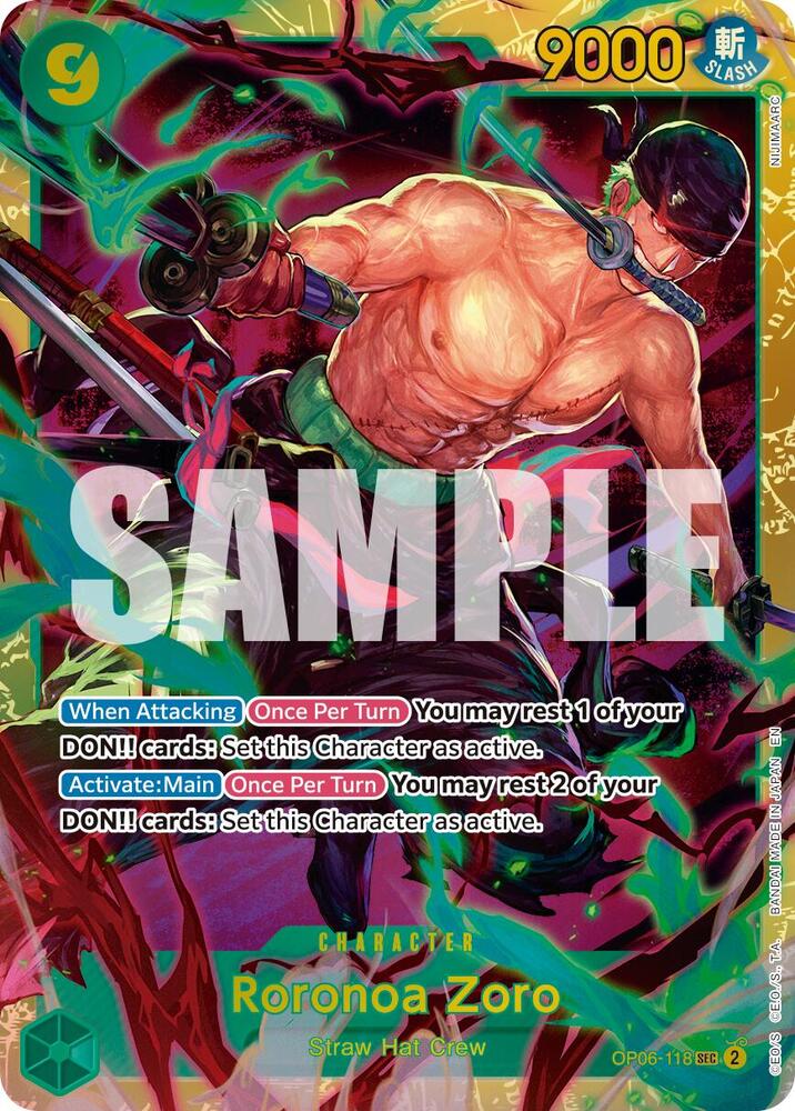 Roronoa Zoro (Reprint) OP06-118 (Premium Booster -The Best- Vol. 2)  | Good Games Morley