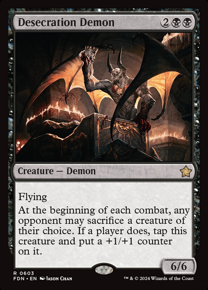 Desecration Demon 603/291 (Foundations)  | Good Games Morley