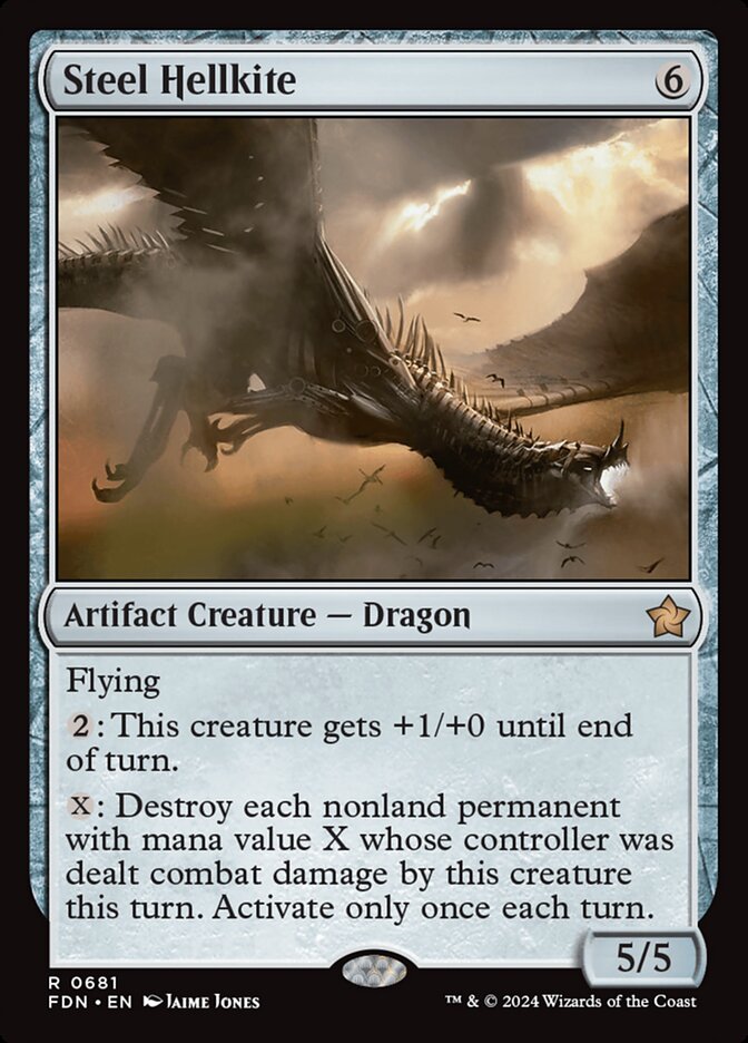 Steel Hellkite 681/291 (Foundations)  | Good Games Morley