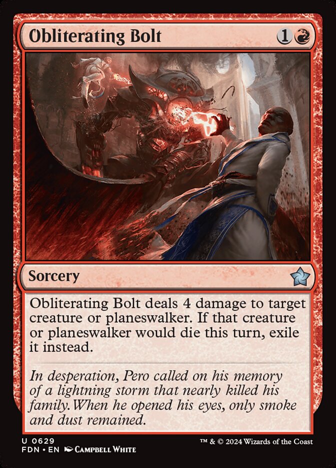 Obliterating Bolt 629/291 (Foundations)  | Good Games Morley