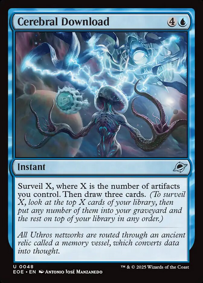 Cerebral Download 48/276 (Edge of Eternities)  - Foil | Good Games Morley
