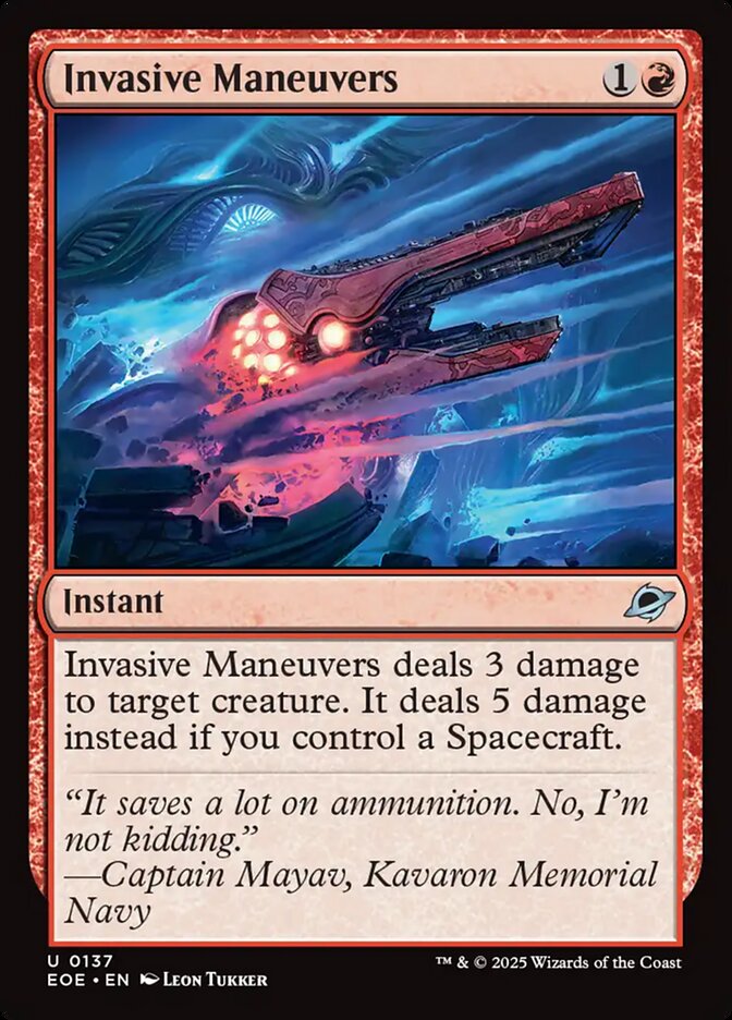 Invasive Maneuvers 137/276 (Edge of Eternities)  | Good Games Morley