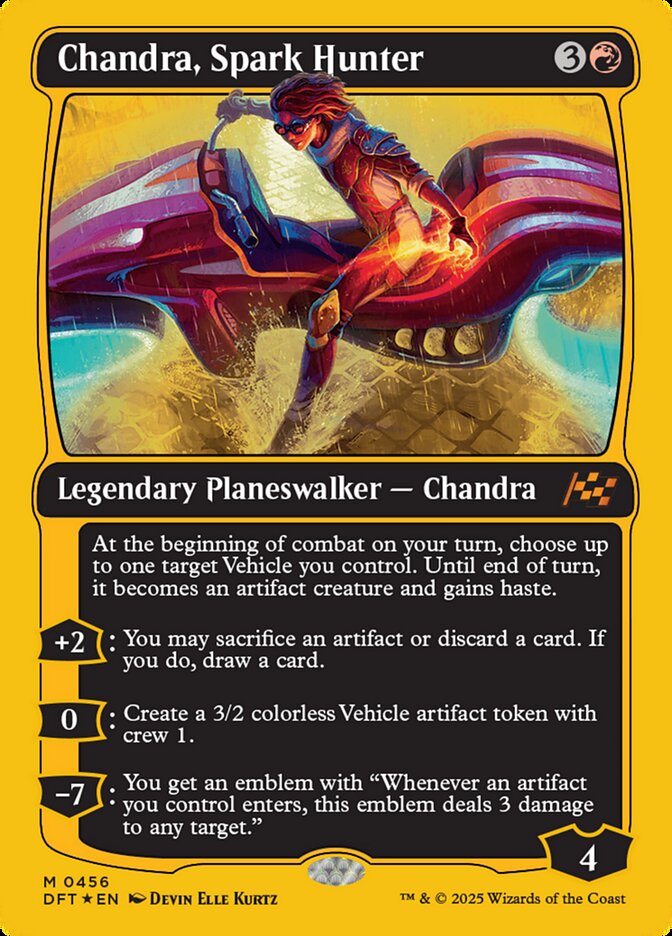 Chandra, Spark Hunter 456 (Aetherdrift)  - First-Place Foil | Good Games Morley