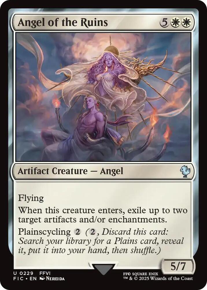 Angel of the Ruins 229 (Commander: FINAL FANTASY)  - Foil | Good Games Morley