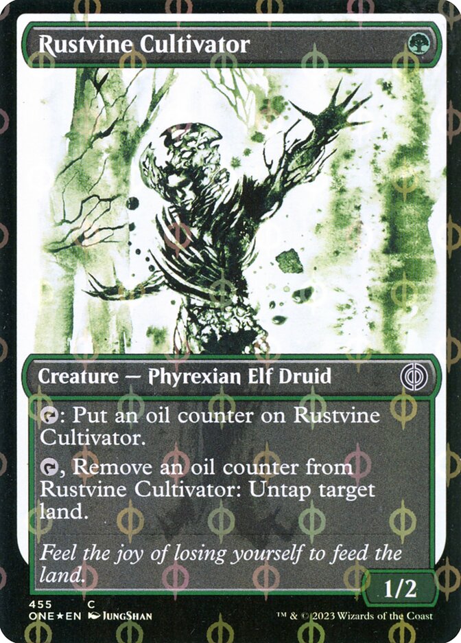 Rustvine Cultivator 455/271 (Phyrexia: All Will Be One)  - Showcase Compleat Foil | Good Games Morley