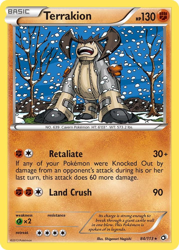 Terrakion 84/113 (Legendary Treasures)  - Holofoil | Good Games Morley